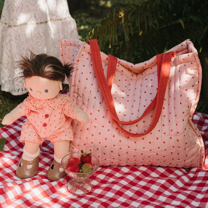 Quilted Tote Bag - Strawberry - Image 6