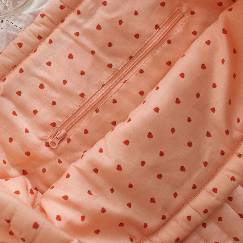 Quilted Tote Bag - Strawberry - Image 7